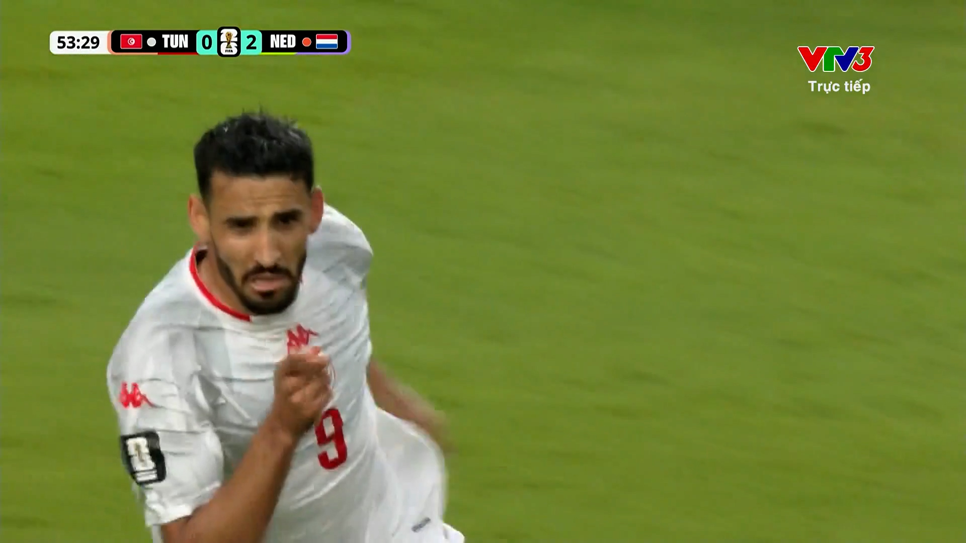 Tunisia rút ngắn tỷ số 1-2 nhưng Hà Lan nới rộng khoảng cách ngay sau đó