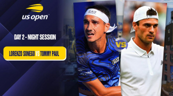 Lorenzo Sonego vs Tommy Paul - Day 2 - Night Session US Open 2024