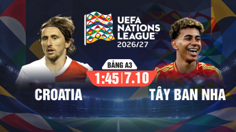Croatia vs Tây Ban Nha UEFA Nations League 2026/27