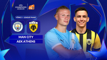 Man City vs AEK Athens - League Phase Vòng 3 UEFA Champions League 2026/27