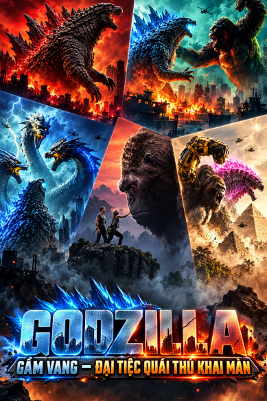 Chùm phim Godzilla Gầm Vang – Đại Tiệc Quái Thú Khai Màn