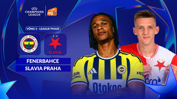 Fenerbahce vs Slavia Praha - League Phase Vòng 3 UEFA Champions League 2026/27
