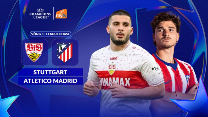 Stuttgart vs Atletico Madrid - League Phase Vòng 3 UEFA Champions League 2026/27