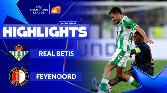 Real Betis vs Feyenoord - League Phase Vòng 3 UEFA Champions League 2026/27