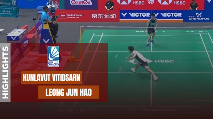 Kunlavut Vitidsarn vs Leong Jun Hao - China Open 2025