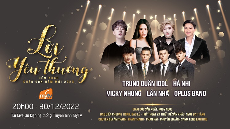 Cùng Bướm Mặt Trăng, Miêu Quý Tộc và dàn Sao Việt chào 2023 với live concert “Lời Yêu Thương”