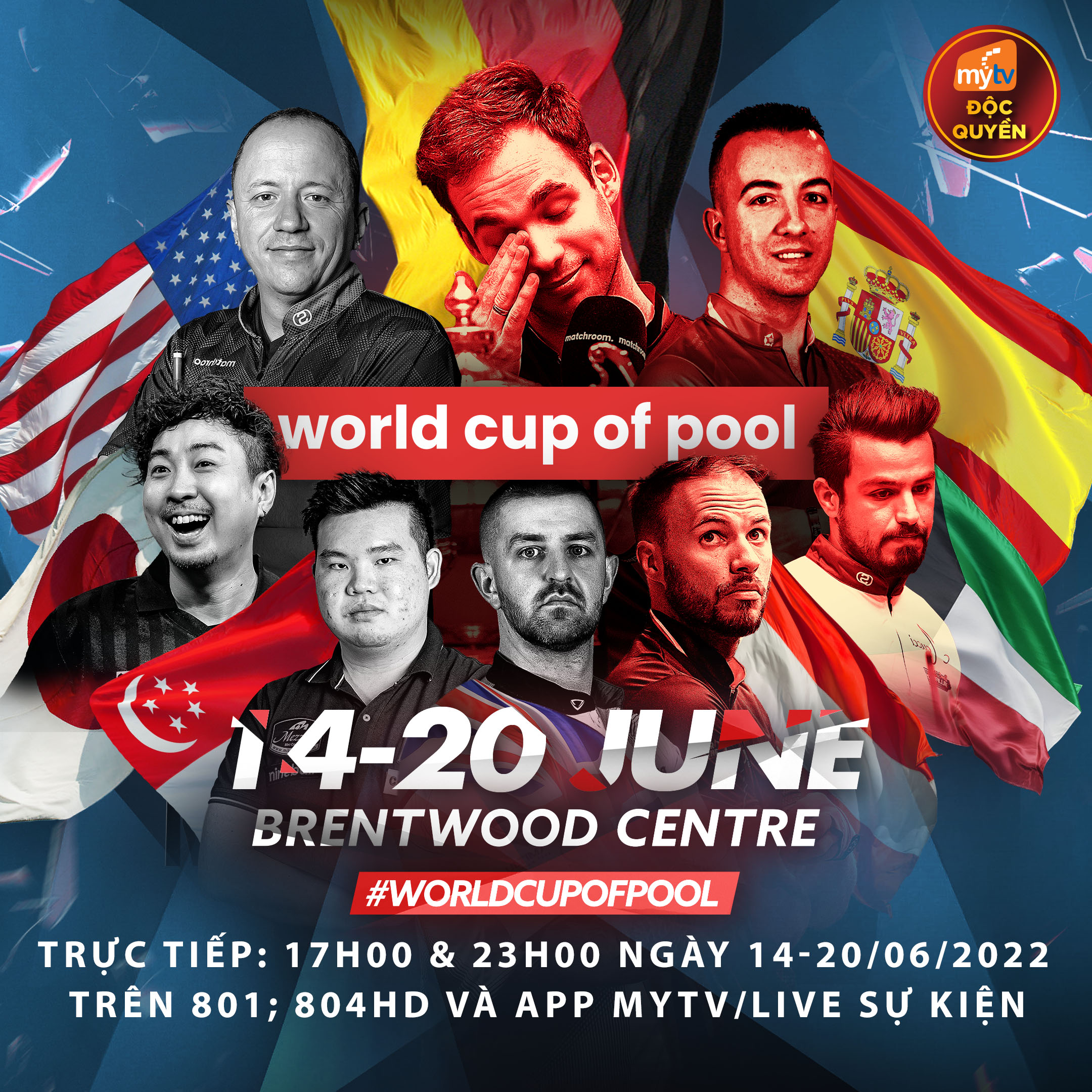 MyTV đồng hành cùng World Cup of pool 2022