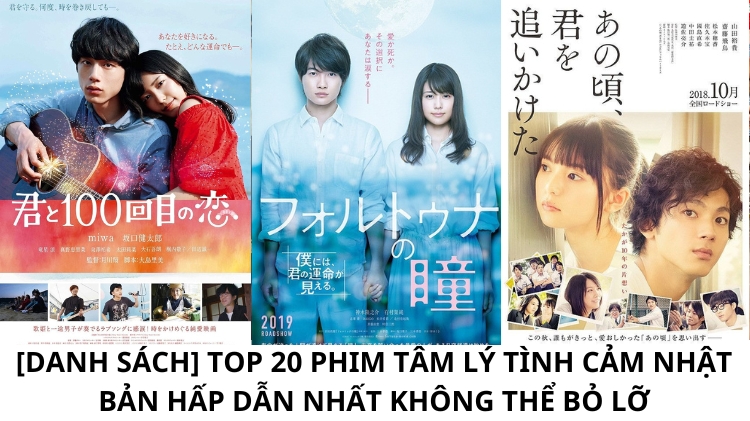 [Danh sách] Top 20 phim tâm lý tình cảm Nhật Bản hấp dẫn nhất không thể bỏ lỡ